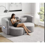 Divanetto pieghevole versatile Zeus e Ruta per soggiorno, ufficio, appartamento, dormitorio, camper e piccoli spazi