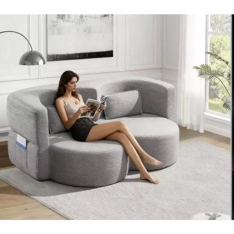 Divanetto pieghevole versatile Zeus e Ruta per soggiorno, ufficio, appartamento, dormitorio, camper e piccoli spazi
