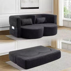 Divanetto pieghevole versatile Zeus e Ruta per soggiorno, ufficio, appartamento, dormitorio, camper e piccoli spazi