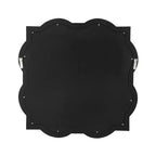 HomeRoots Specchio da parete con cornice in vetro smerlato trasparente 32