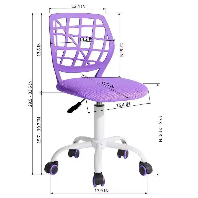 Sedia da ufficio ergonomica Homy Casa con altezza regolabile e schienale in PP