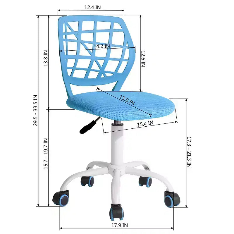Sedia da ufficio ergonomica Homy Casa con altezza regolabile e schienale in PP