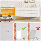 Comodini moderni Cassettiera in tessuto a 6 cassetti, Cassettiera compatta per camera da letto, Comodino stretto