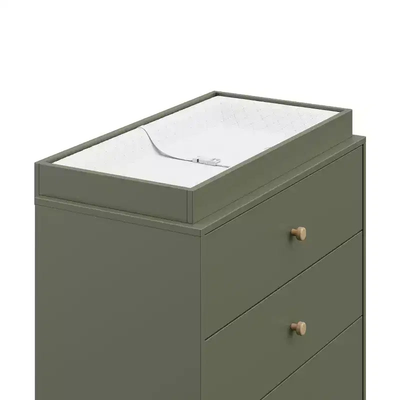 Cassettiera a 3 cassetti Storkcraft California con Fasciatoio Rimovibile