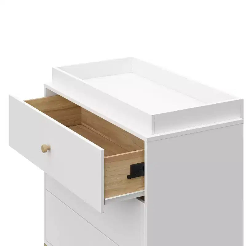 Cassettiera a 3 cassetti Storkcraft California con Fasciatoio Rimovibile