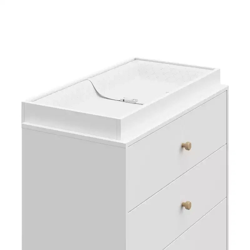 Cassettiera a 3 cassetti Storkcraft California con Fasciatoio Rimovibile