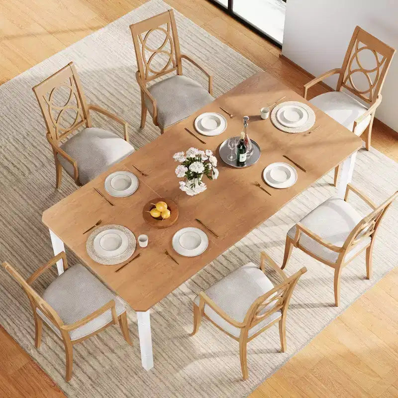 79 Grande tavolo da pranzo industriale per 6-8 persone, tavolo da cucina rettangolare in legno, tavolo da pranzo moderno in stile rustico, tavolo da pranzo da cucina