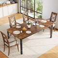 79 Large Industrial Dining Room Table for 6-8 People Rectangular Wood Kitchen Table Modern Farmhouse Dining Table Kitchen Dining Room Table