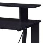 Okak 39IN Scrivania Moderna Regolabile con Supporto Monitor, Scrivania Computer con Ripiano Inferiore, Scrivania per Ufficio per Soggiorno, Camera da Letto, Studio