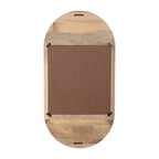 Specchio da parete in legno boho - Cornice marrone artigianale - Accento decorativo rustico per la casa, l'ufficio, la camera da letto e il soggiorno - 1 marrone