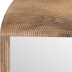 Specchio da parete in legno boho - Cornice marrone artigianale - Accento decorativo rustico per la casa, l'ufficio, la camera da letto e il soggiorno - 1 marrone