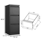 Schedario a 4 cassetti, mobile contenitore in metallo per ufficio domestico, cassetto portaoggetti in acciaio per cartelle sospese Letter/Legal/f4/a4