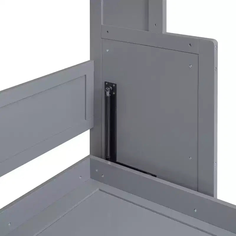 Letto a scomparsa Queen Size con ripiano portaoggetti, Letti a muro pieghevoli con mobile in legno Queen per camera degli ospiti ufficio domestico