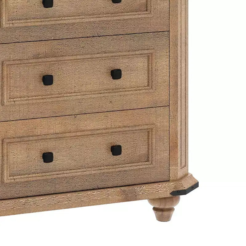 Comodino con 3 cassetti Tavolino da Notte Cassettiera Piccola per Camera da Letto Marrone Rustico