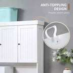 71 Buffet con credenza, mobile dispensa da cucina moderno stile colonico con ripiano per microonde, cassetto e armadietto