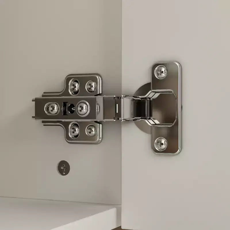 Famapy Armadio contenitore elegante con ante ad arco artistiche, ripiani regolabili, armadio a 4 ante, libreria espositiva, per soggiorno/camera da letto