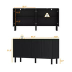 Famapy Armadio contenitore elegante con ante ad arco artistiche, ripiani regolabili, armadio a 4 ante, libreria espositiva, per soggiorno/camera da letto