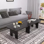 GDFStudio Becker Modern Fir Wood Extendable Nesting Coffee Table Set