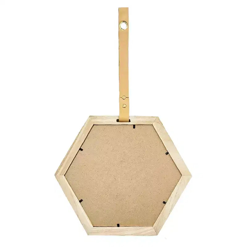 MAYEERTY 11x10 Specchio Decorativo Esagonale, 2 Pezzi Decorazione Murale Anticata
