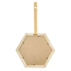 MAYEERTY 11x10 Specchio Decorativo Esagonale, 2 Pezzi Decorazione Murale Anticata