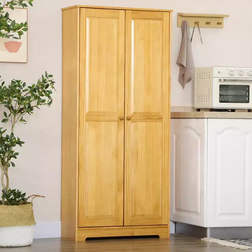 Mobile da Cucina Dispensa 67 Pinewood, Mobiletto Indipendente con Ante e Ripiani