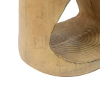 Homy Casa Tavolino in Legno Massello Naturale con Ripiano Aperto, Rovere Rustico
