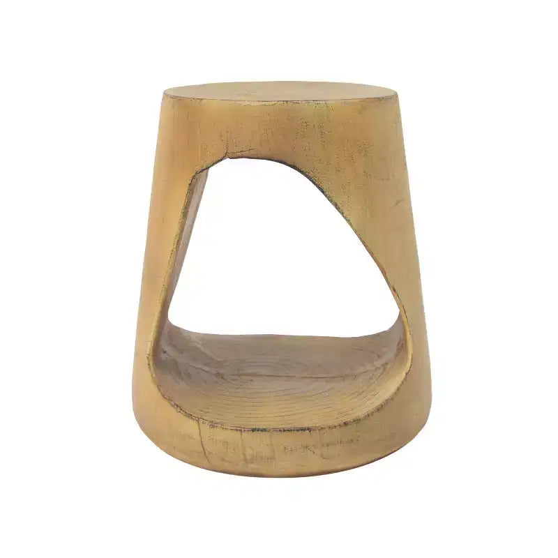 Homy Casa Tavolino in Legno Massello Naturale con Ripiano Aperto, Rovere Rustico