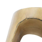 Homy Casa Tavolino in Legno Massello Naturale con Ripiano Aperto, Rovere Rustico