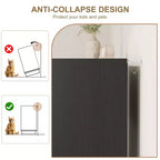 Comò in Rattan a 5 Cassetti, 118,6 cm di Altezza Nero, Cassettiera a 5 Scomparti con Maniglie in Metallo e Robusta Base in Legno per Camera da Letto, Soggiorno, Cameretta