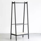 Servomuto in legno per uomo e donna, Stand appendiabiti con cassetto, Appendiabiti, Vassoio organizer, Asta per cravatte, Scarpiera, Servomuto per camera da letto, ufficio, ingresso