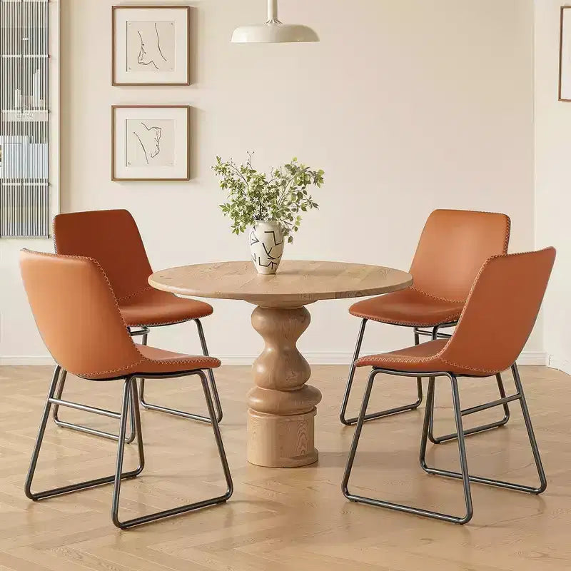 MAYEERTY Set di 4 Sedie da Cucina e Sala da Pranzo Blu Scuro - Sedute Eleganti per i Tuoi Spazi Dining