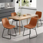 MAYEERTY Set di 4 Sedie da Cucina e Sala da Pranzo Blu Scuro - Sedute Eleganti per i Tuoi Spazi Dining