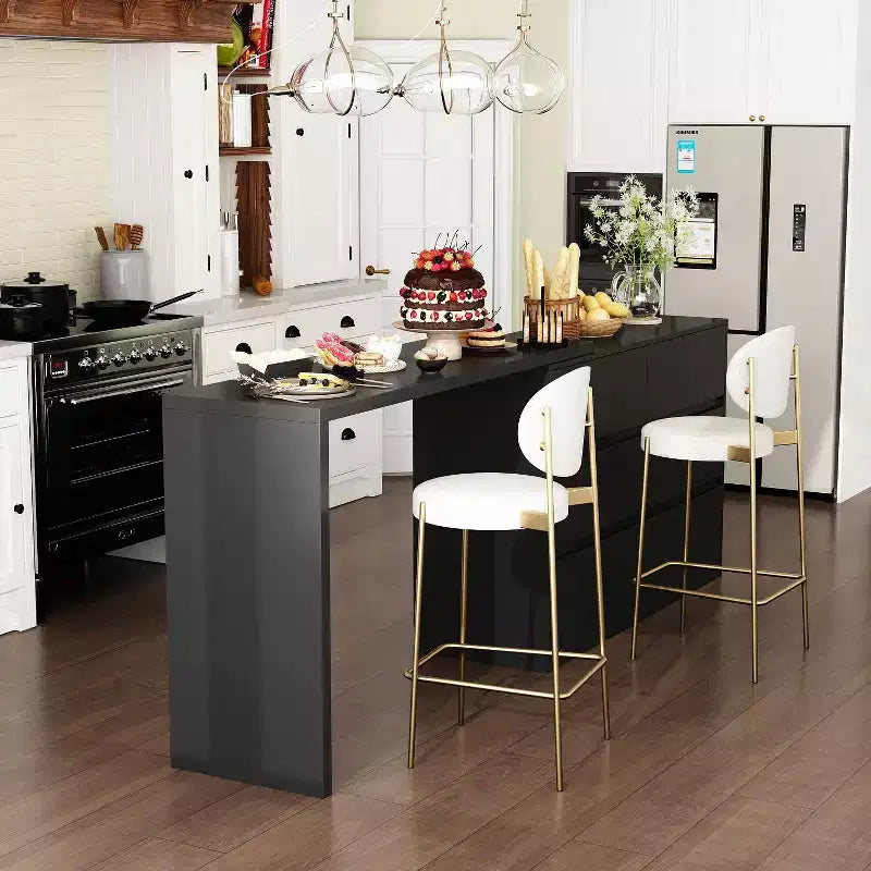 Famapy Credenza a buffet intelligente girevole/allungabile con 6 cassetti, piano d'appoggio esteso, tappetino antiscivolo, tavolo da pranzo rotante, isola cucina/dispensa
