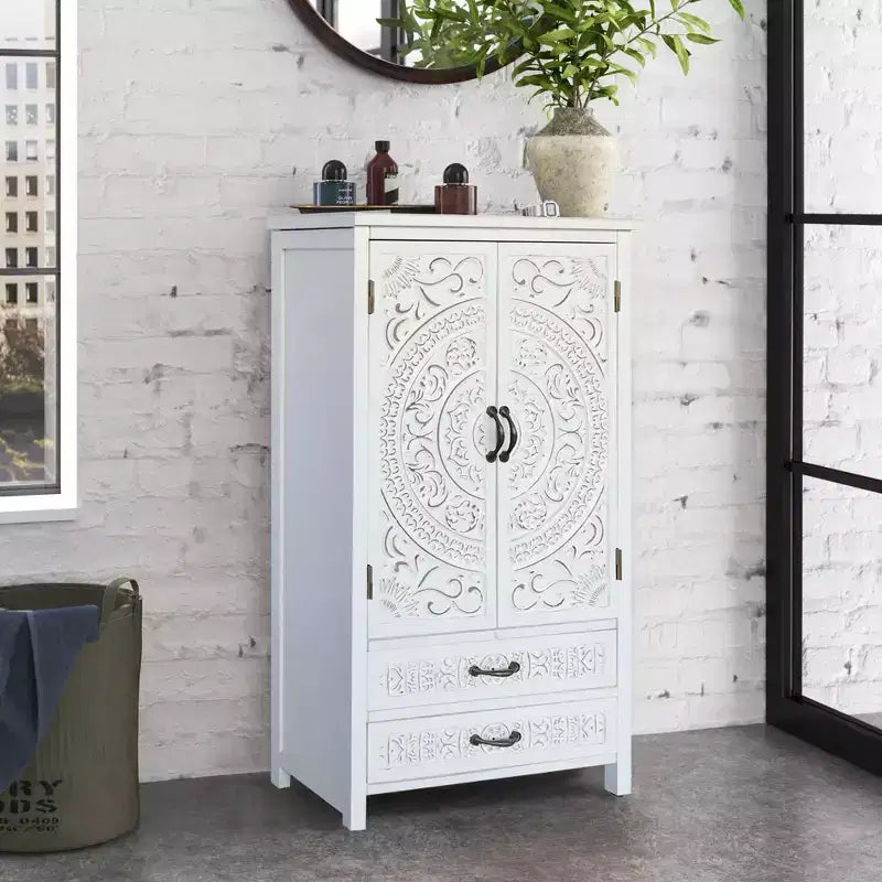 GDFStudio Duarte Madia Contenitore Transizionale 68 cm con 2 Ante e 2 Cassetti
