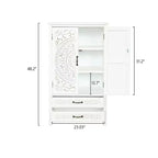 GDFStudio Duarte Madia Contenitore Transizionale 68 cm con 2 Ante e 2 Cassetti