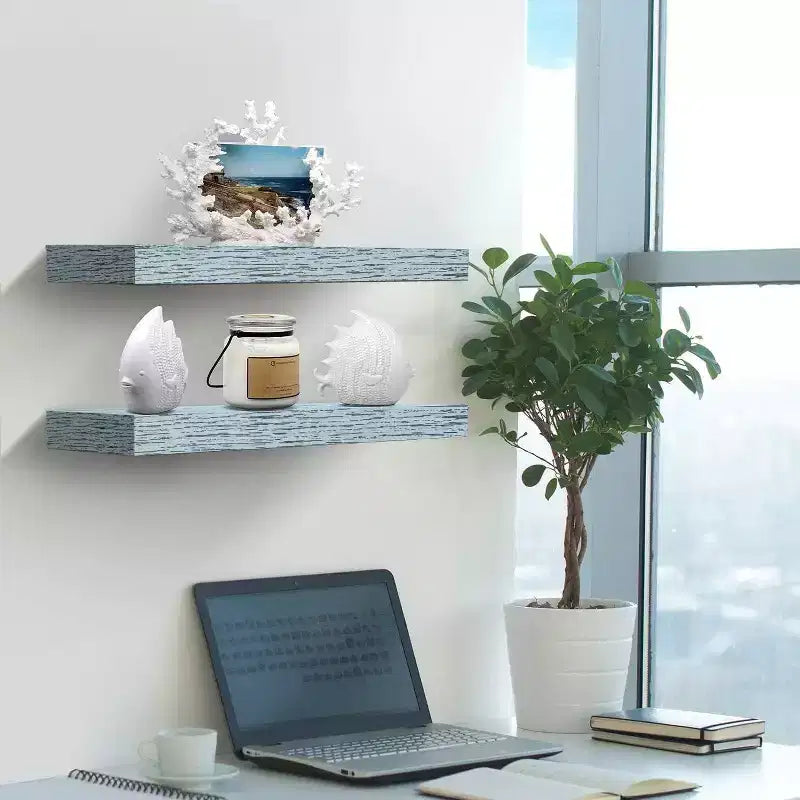 Sorbus Confezione da 2 Mensole Fluttuanti Rettangolari da 40 cm – per l'Arredamento della Casa per Esporre Trofei, Libri, Cornici e Altro Ancora