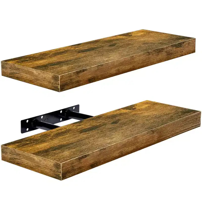 Sorbus Confezione da 2 Mensole Fluttuanti Rettangolari da 40 cm – per l'Arredamento della Casa per Esporre Trofei, Libri, Cornici e Altro Ancora
