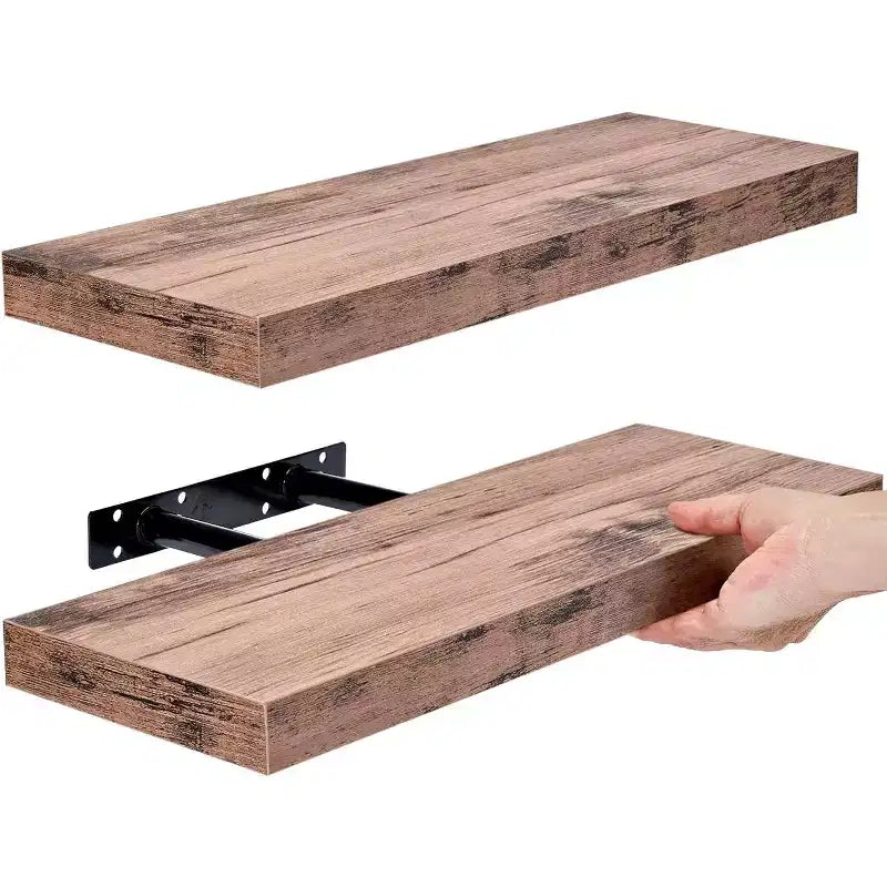 Sorbus Confezione da 2 Mensole Fluttuanti Rettangolari da 40 cm – per l'Arredamento della Casa per Esporre Trofei, Libri, Cornici e Altro Ancora