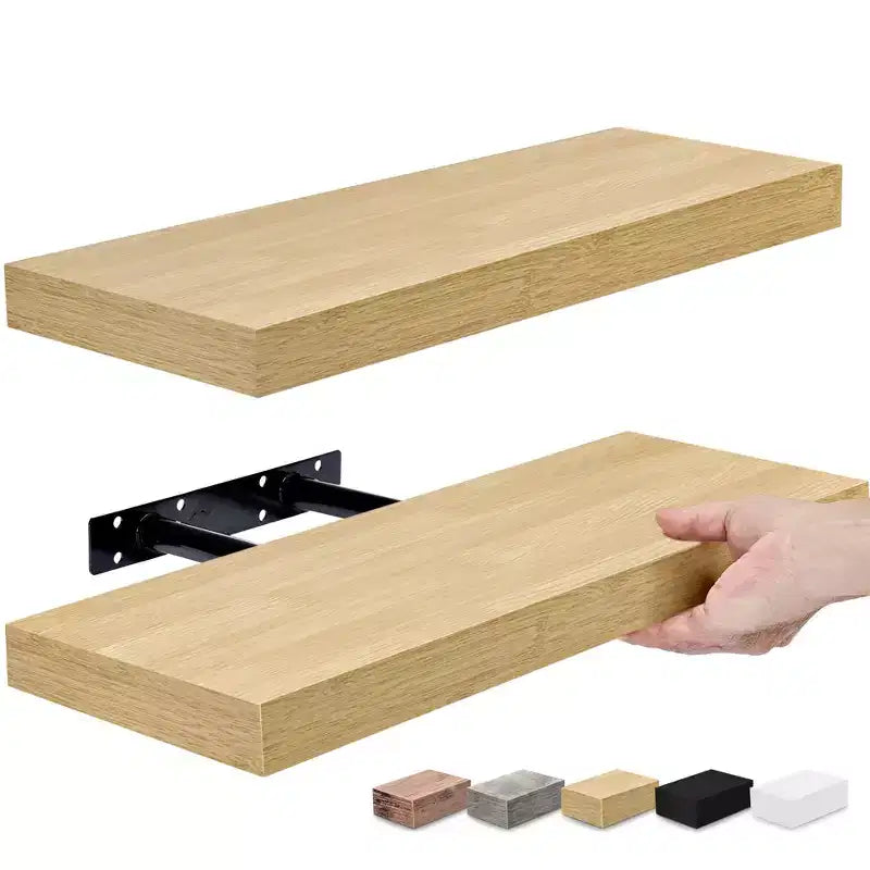 Sorbus Confezione da 2 Mensole Fluttuanti Rettangolari da 40 cm – per l'Arredamento della Casa per Esporre Trofei, Libri, Cornici e Altro Ancora