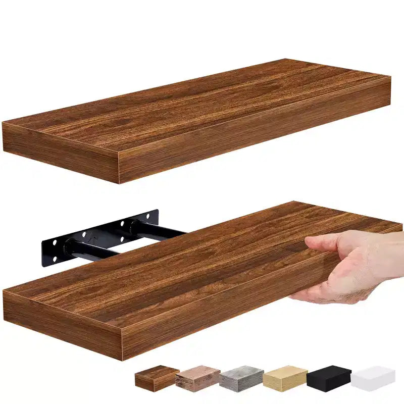 Sorbus Confezione da 2 Mensole Fluttuanti Rettangolari da 40 cm – per l'Arredamento della Casa per Esporre Trofei, Libri, Cornici e Altro Ancora