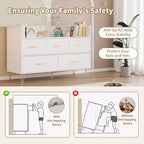 COZONY Cassettiera in legno a 5 cassetti con mensola espositiva, mobile contenitore moderno per camera da letto, soggiorno, ingresso