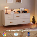 COZONY Cassettiera in legno a 5 cassetti con mensola espositiva, mobile contenitore moderno per camera da letto, soggiorno, ingresso