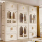 Armadio pieghevole da 25,59 pollici con apertura laterale, 25,59 x 15,75 x 70,87 pollici, con anta magnetica, armadio portaoggetti in plastica con ruote