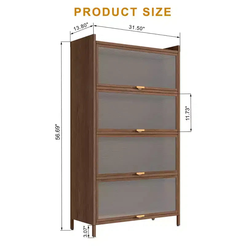Armadio metallico alto con 3 ante a ribalta, organizer autoportante in acciaio con ampio spazio di archiviazione per camera da letto, soggiorno, cucina