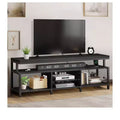 LED TV Stand With Power Outlets & Storage Shelves for 70/65/60 inch TVs, TV Entertainment Center Media Console For Living Room