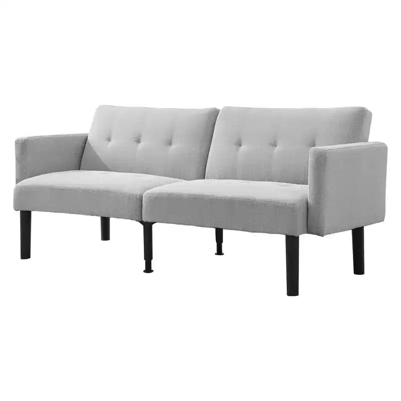 Divano letto futon convertibile 75,5", divano futon di metà secolo, divano reclinabile regolabile a 3 posizioni, reclinabile moderno con gambe, facile da pulire