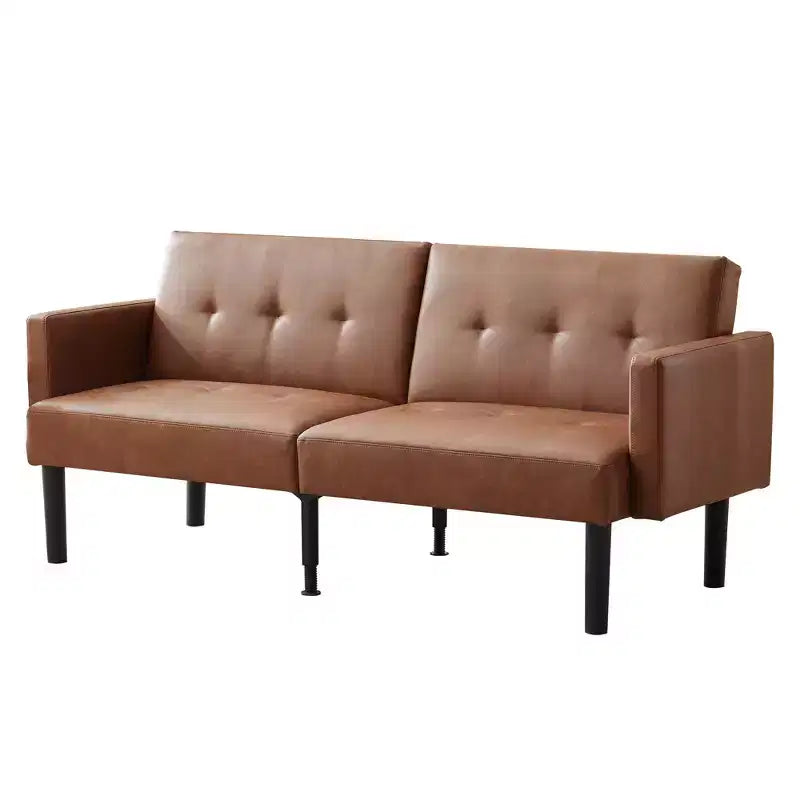 Divano letto futon convertibile 75,5", divano futon di metà secolo, divano reclinabile regolabile a 3 posizioni, reclinabile moderno con gambe, facile da pulire