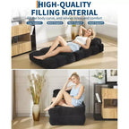 COZONY Divano Letto Pieghevole 3-in-1 con Cuscino, Poltrona Letto Trasformabile 34", Materasso Portatile Senza Struttura con Supporto Lombare, Nessun Montaggio Richiesto