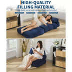 COZONY Divano Letto Pieghevole 3-in-1 con Cuscino, Poltrona Letto Trasformabile 34", Materasso Portatile Senza Struttura con Supporto Lombare, Nessun Montaggio Richiesto