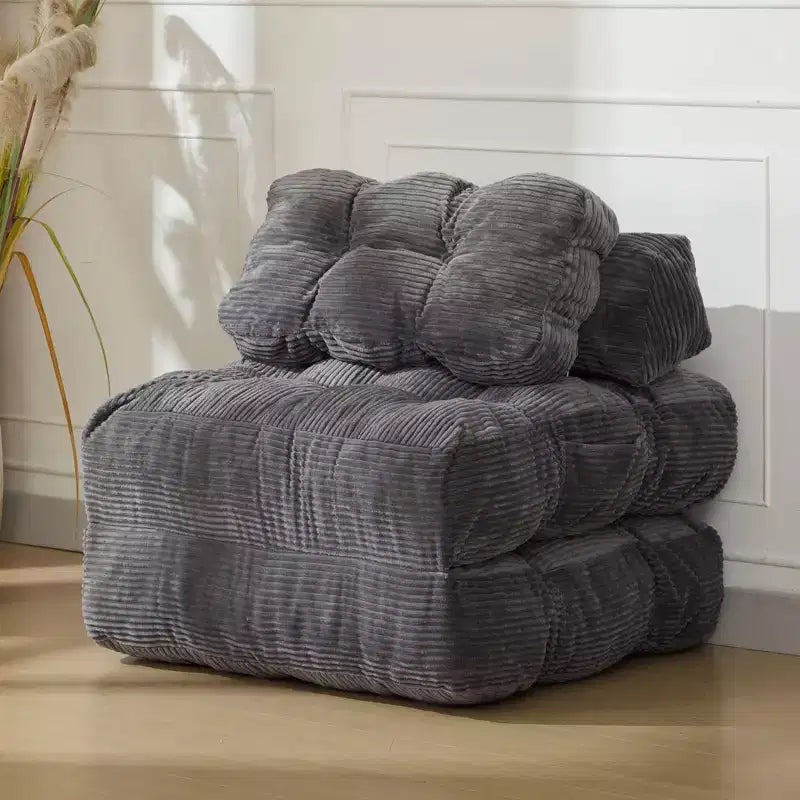 COZONY Divano Letto Pieghevole 3-in-1 con Cuscino, Poltrona Letto Trasformabile 34", Materasso Portatile Senza Struttura con Supporto Lombare, Nessun Montaggio Richiesto